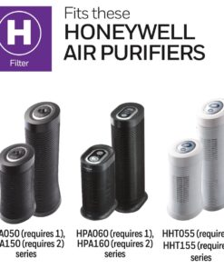 Honeywell HRF-H2 True HEPA Air Purifier Replacement Filter H, 2-Pack – Airborne Allergen Air Filter Targets Wildfire/Smoke, Pollen, Pet Dander, and Dust 2 pack 19 61zKEeqRkwL