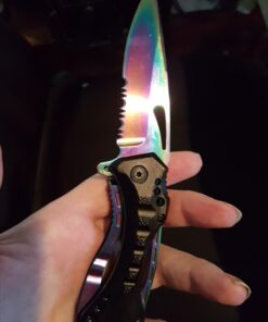 Tac Force- TF-705 Series - Bottle Opener, Glass Punch and Pocket Clip, Tactical, EDC, Rescue Rainbow 37 61zKlPJqi2L
