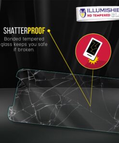 ILLUMISHIELD Glass Screen Protector Compatible with Motorola Moto G4 Plus (2-Pack) Anti-Scrach, Case Friendly and No-Bubble Clear Tempered Glass 12 61zLCXEDh3L