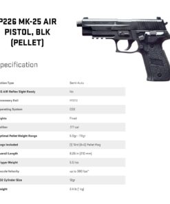 Sig Sauer P226 .177 Airgun Pellet Pistol Black Air Pistol 177 Caliber 30 61zOwtSfqiL