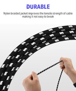 Donner Guitar Cable 10 ft, Electric Instrument Cable Bass Amp Cord for Electric Guitar Bass Amplifier Audio, 1/4" Right Angle to Straight, Black White 10 Feet Right Angle& Straight 26 61zPDlmx3ML