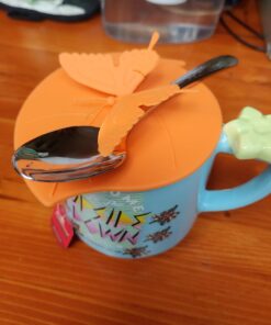 Silicone Cup Lids - Creative Butterfly Mug Cover From ME.FAN - Anti-dust Airtight Seal Silicone Drink Cup Lids - Hot Cup Lids 6 Set In Bright Colors 6 Set-Butterfly 43 61zQ431 XsL