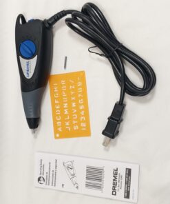 Dremel 120-Volt Engraver Rotary Tool with Stencils - Crafting Machine Perfect for DIY Personalizing and Engraving Leather, Metal, Glass, and Wood , Black, 290-02 Engraver with Letter/Number Template 34 61zR9lvaoyL