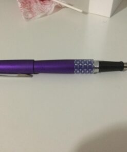 PILOT MR Retro Pop Collection Fountain Pen in Gift Box, Purple Barrel with Elipse Accent, Fine Point Stainless Steel Nib, Refillable Black Ink (91434) Indigo/Ellipse Fine Nib 22 61zUMK1JCLL