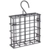 More Birds Suet Cage Bird Feeder, Fruit and Suet Feeder, Single Cake Capacity ,Black Black 52 61zVClIAz9L