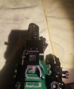 Feyachi Flip Up Iron Sight Front Rear Sight Compatible for Picatinny Rail and Weaver Rail of Rifle, Foldable Sights Black 69 61zVUwwWQFL