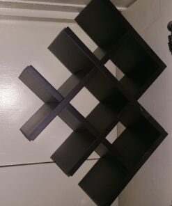 Kamenstein Butterfly Countertop Free-Standing Wooden Wine Rack, Dark Brown, 8-Bottle - 21 61zVaYAb5yL