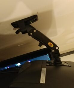 NB North Bayou TV Monitor Wall Mount Bracket Full Motion Articulating Swivel for 17-27 Inch Monitors with Gas Spring (Black Single Extension) F120-B Black 44 61zVthP3F L