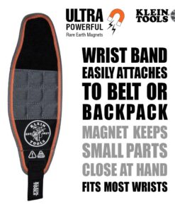 Klein Tools 55895 Magnetic Wristband, Tradesman Pro Tool Wristband Holds Wire Connectors, Screws, Nails, Drill Bits, With Breathable Mesh 22 61zYaU19qrL