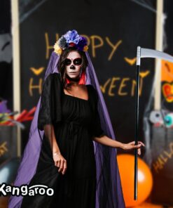 Kangaroo Grim Reaper Scythe Weapon – Prop for Halloween Parties – 40-inch Long Sickle for Kids and Adults – Costume Accessory – Plastic Prop 35 61zZm97lIL