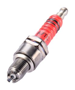 WOOSTAR A7TC Spark Plug 3 Electrode Replacement for 50cc 70cc 90cc 110cc 125cc Scooter Dirt Pocket Bike ATV Moped Quad Pack of 2 9 61zZsANFR3L