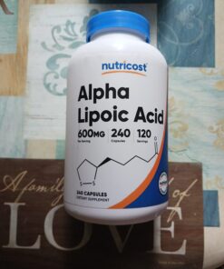 Nutricost Alpha Lipoic Acid 600mg Per Serving, 240 Capsules - Gluten Free, Vegetarian Capsules, Soy Free & Non-GMO 35 61zZy0IJ7KL