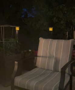 Newhouse Lighting FLTORCH4-B Solar-Powered Flickering Flame Outdoor Island Torches, 4-Pack, Dark Chocolate,Black 29 61zcjvpPnTL