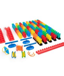Bulk Dominoes Kinetic Domino Kit | Dominoes Set, STEM STEAM Small Toys, Family Games for Kids, Kids Toys and Games, Building, Toppling, Chain Reaction Sets (204pc) Genius 204pc 13 61zez8K2k5L