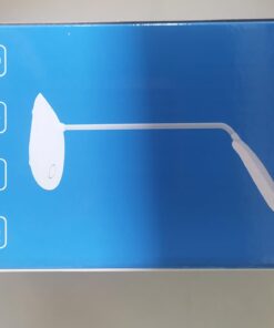 DEEPLITE LED Desk Lamp with Flexible Gooseneck 3 Level Brightness, Battery Operated Table Lamp 5W Touch Control,Compact Portable lamp for Dorm Study Office Bedroom,Eye-Caring and Energy Saving White 1 Pack 42 61ziLzujTpL