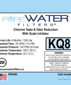 Kq8 Filter Kit for Keurig B150, K150, B155, K155, K2500, K3000, B3000, B3000se, K3500, K4000 by PureWater Filters 24 61ziPIbZB L