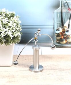 Sunnytech Steel Balance Physics Toy Weightlifter Kinetic Art Balance Toy Balancing Decompressive Science Home Office Toy for Desk Decor Toy WJ020 20 61zkuOoLL