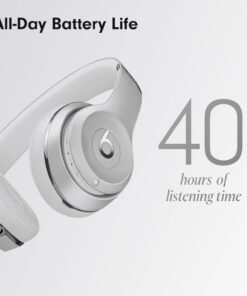 Beats Solo3 Wireless On-Ear Headphones - Apple W1 Headphone Chip, Class 1 Bluetooth, 40 Hours of Listening Time, Built-in Microphone - Silver (Latest Model) Without AppleCare+ 24 61zl4glTGXL