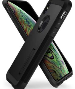 Alternative view of Spigen Tough Armor Designed for iPhone Xs MAX Case (2018) - Black