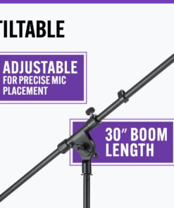 OnStage MS7701B Tripod Microphone Boom Stand black Tripod Stands 31 61zlZM1ulL