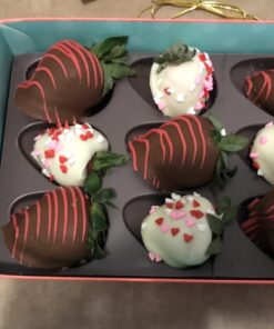 A Gift Inside Golden State Fruit Chocolate Covered Strawberries, 6 Dark, Milk & White Delight 6 Count (Pack of 1) 22 61zlppAypkL