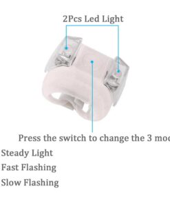 Botepon 2Pcs Boat Kayak Battery Navigation Lights Safety Lights Boat Bow Lights Stern Lights Bike Lights Pet Lights Night Running Lights with 3 Modes Lithium battery White 9 61zo7kN7rrL