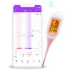 Easy@Home Smart Basal Thermometer, Large Screen and Backlit, FSA Eligible, Period Tracker with Premom(iOS & Android) - Auto BBT Sync, Charting, Coverline & Accurate Fertility Prediction EBT-300 55 61zpUntJYjL 1