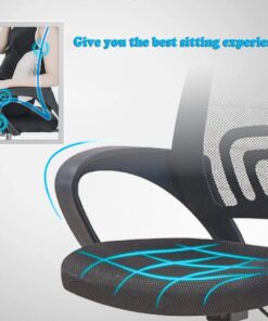 BestOffice Office Chair Ergonomic Cheap Desk Chair Mesh Computer Chair Lumbar Support Modern Executive Adjustable Stool Rolling Swivel Chair for Back Pain (Black) Black 26 61zpqlAGxbL