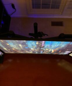 HUANUO Triple Monitor Mount for 17 to 32 inch Screens, 3 Monitor Desk Mount Stand with Gas Spring Adjustment Swivel Tilt Rotation with Clamp & Grommet Kit, Hold up to 17.6lbs, Black 40 61zqv2H9DzL 2