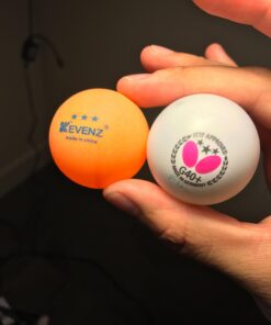 KEVENZ 60-Pack 3 Star Ping Pong Balls, 40+mm Advanced Table Tennis Ball, Bulk Outdoor Ping Pong Balls, Orange A, Orange, 60-Pack 20 61zrlUjnFQL