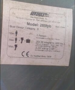 Sea Eagle 285 Frameless Inflatable 9’ Pontoon Fishing Boat - 1 Person- Lightweight, Portable-Perfect for Hunting & Fishing-Sets up in 5 Minutes 285fpb Frameless Fishing Boat Pro Package 52 61zwGc51XuL