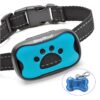 StopWoof Dog Bark Collar - Humane Care Modes, Vibration & Sound - No Shock Training Device For Small, Medium, Large Breeds - No Harm Deterrent Vibrating Control - Reflective & Automatic Without Remote 30 61zzjyfgcsL
