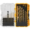 DEWALT Drill Bit Set, 14-Piece, 135 Degree Split Point, Titanium Nitride Coated, For Plastic, Wood and Metal (DW1354) 14-Piece Drill Bit Set Screwdriver Bit Set 2 71 05RYjVRS