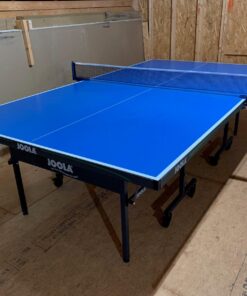 JOOLA NOVA - Outdoor Table Tennis Table with Waterproof Net Set - Quick Assembly - All Weather Aluminum Composite Outdoor Ping Pong Table - Tournament Quality - Indoor & Outdoor Compatible Rally Outdoor 40 71 1MMJFXoL