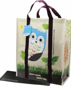 Alternative view of EcoJeannie 1 Pack Super Strong X-Large Laminated Woven Reusable Shopping Tote Bag (Avail: Set of 1,2,3,4,5 Bags), Free Standing, Recycled Plastic w/Bottom Board & Reinforced Nylon Handle - WT0001 1 Bag
