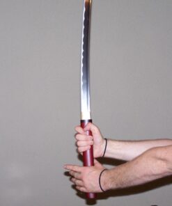 Ace Martial Arts Supply Handmade Japanese Shirasaya Samurai Katana Sharp Sword-Kenshin Burgundy 66 71 27oHcHL