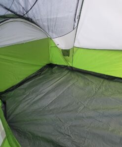 Coleman Montana Camping Tent, 6/8 Person Family Tent with Included Rainfly, Carry Bag, and Spacious Interior, Fits Multiple Queen Airbeds and Sets Up in 15 Minutes Green 8-Person 47 71 2nuPgwL