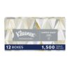 Kleenex Professional Facial Tissue for Business (03076), Flat 12 Boxes / Convenience Case, 125 Tissues / Box, 1,500 Tissues / Case, White 19 71 2pWVHG7L