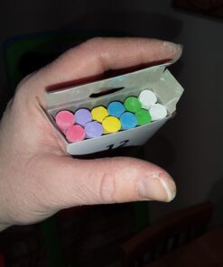 Amazon Basics Dustless Chalk with Eraser, Assorted, 24 Pack 24 Count (Pack of 1) 34 71 3V9cC9aL