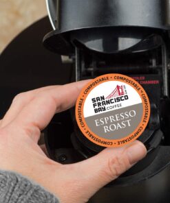San Francisco Bay Compostable Coffee Pods - Espresso Roast (36 Ct) K Cup Compatible including Keurig 2.0, Dark Roast 36 Count (Pack of 1) 22 71 3mBtwfBL
