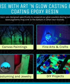 Glow in The Dark Pigment Powder - Neutral and Fluorescent color for Art Painting, Fine Art, Nail Art Paint, and DIY Crafts - Non-Toxic, Long Lasting 10+ Color Options - Neutral Aqua - (12 Grams) 12 Grams 30 71 3xZrxWBL 1