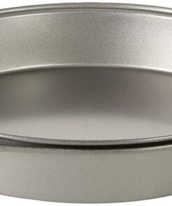 Amazon Basics Nonstick Round Baking Cake Pan, 9 Inch, Set of 2, Gray, 10.7x9.7x1.5cm 29 71 4AW55uL