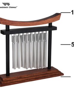 Woodstock Wind Chimes for Home Decor, Office, Meditation, Classrooms, Yoga for Awareness, Relaxation, Decor 9" Tranquility Table Chime Chi Christmas/Hanukkah Gifts (TTC) TTC 9 71 4Is59CFL