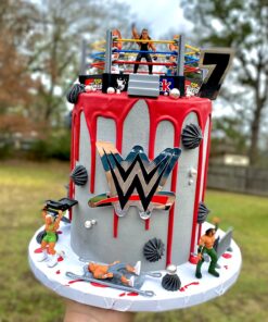 Liberty Imports Ultimate 32-Piece Wrestling Miniature Toys for Kids Pretend Play, Wrestler Figures with 2 Rings & Realistic Accessories for Boys and Girls, Great for Cake Toppers, Parties 38 71 69av2fL