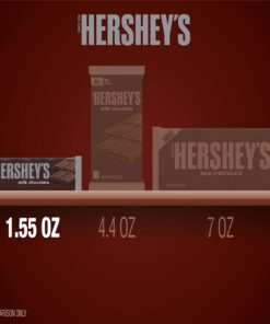HERSHEY'S Milk Chocolate Candy Bars, 1.55 oz (36 Count) Standard Bar 22 71 7yc1bEL