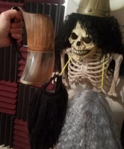 Norse Tradesman XL Viking Drinking Horn Mug - 100% Authentic Beer Horn Tankard With Thor's Hammer Engraving | The Mjolnir, High Polish, approx. 30 oz 35 71 8D6INUtL