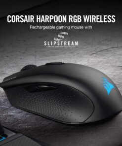 Alternative view of CORSAIR HARPOON WIRELESS RGB Gaming Mouse - 10,000 DPI - 6 Programmable Buttons - Lightweight - Bluetooth - USB - Black