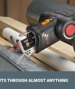 Worx 20V AXIS 2-in-1 Cordless Reciprocating Saw & Jig Saw, Orbital Cutting Reciprocating Saw, Pivoting Head Jigsaw Tool with Tool-Free Blade Change, Power Share WX550L – Battery & Charger Included 20V Battery + Charger Included 34 71 9FbzABBL