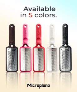 Microplane Colossal Foot File Scraper - The Original Stainless Steel Foot Rasp, Dead Skin/Callus Remover for Feet, Gentle Foot Scrubber, Pedicure Tools for Salon-Quality Foot Care, Black 50 71 A6RsZFaL