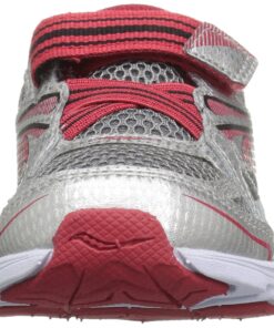 Alternative view of Saucony Boys' Baby Ride Sneaker (Toddler/Little Kid) Little Kid (4-8 Years) 10.5 Wide Little Kid Silver/Red